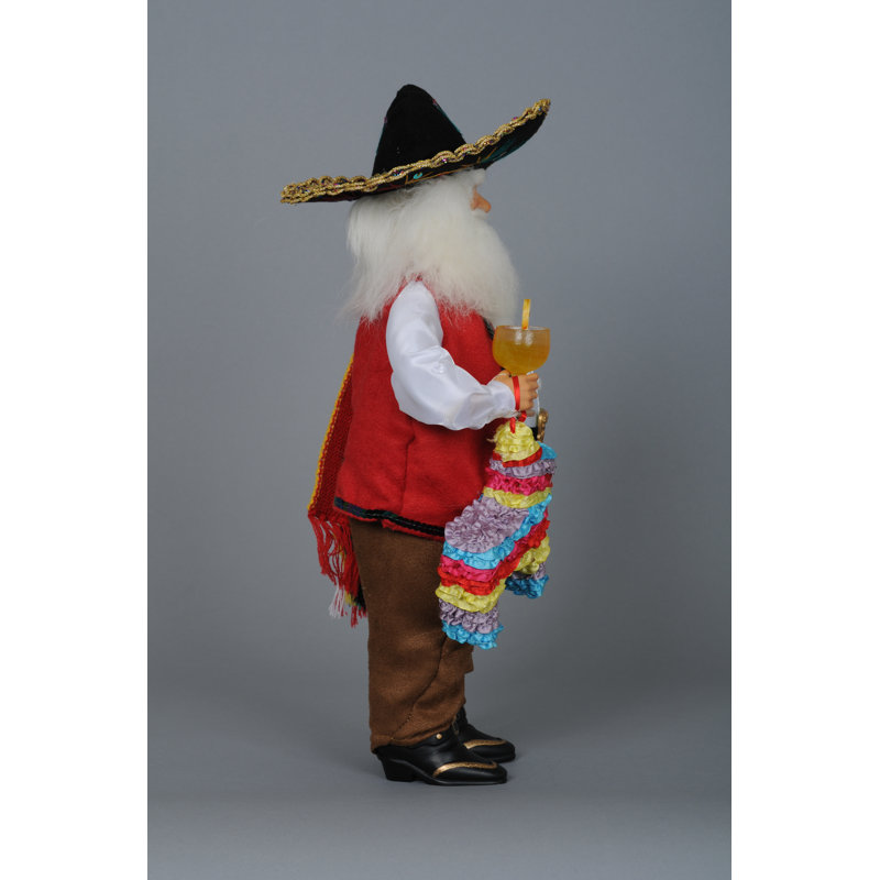 Christmas Fiesta Santa Figurine