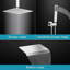 Système de douche de baignoire à fixation au plafond avec pomme de douche de 12 pouces, robinet de douche complet en laiton massif, ensembles de garniture de douche moderne avec douche à main-70940759