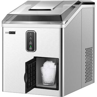 GEVI-GIMN-1102 Self-Cleaning Quiet Compact Portable Nugget Ice Maker Machine