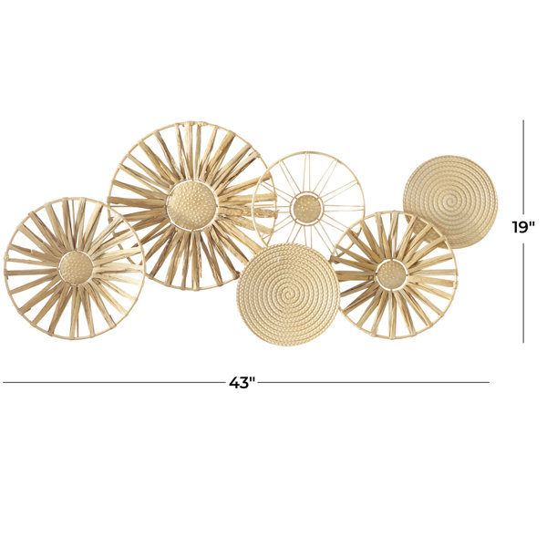 Novogratz Cole And Grey Natural Metal Wall Decor | Wayfair