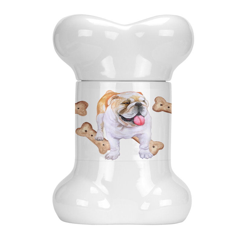 Pot à animaux en forme d’animal de forme désossée english bouledogue