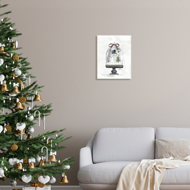 Snowman Winter Scenery, H 19 po x l 13 po x P 0,5 po, Plaque murale