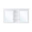 Pharmacie avec cadre en bois massif et miroir en bois massif l 55 po x H 30 po-1562497185