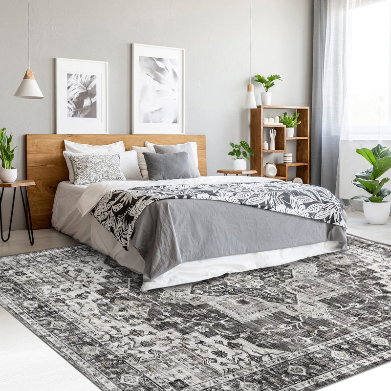 Tapis rectangulaire Kimarni avec envers antidérapant, Rectangle 9 pi x 12 pi