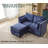 Toxi 58.26" Upholstered Loveseat with Ottoman-667127609