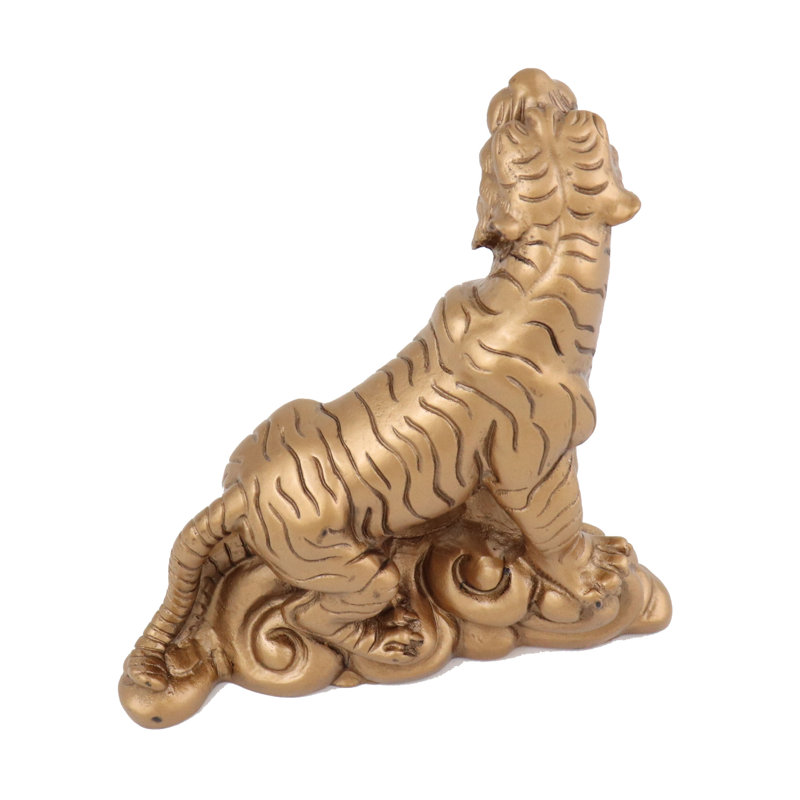 Statue de tigre doré