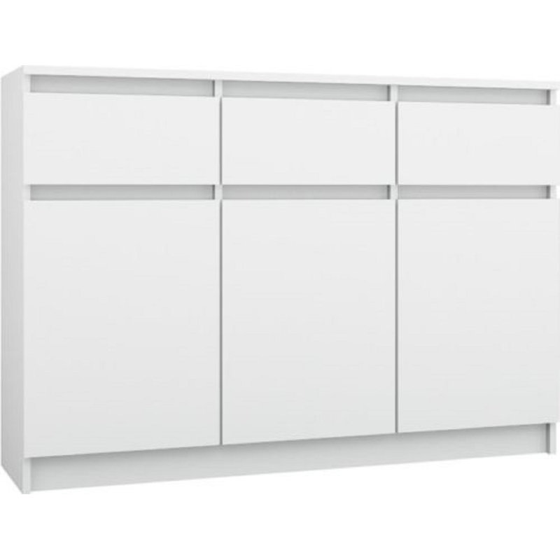 Senna 120cm W 3 - Drawer Chest of Drawers, White