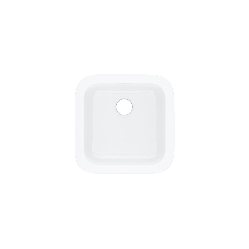 Allia 18" L x 18" W Undermount Kitchen Sink, White