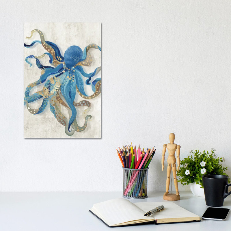 Blue Octopus- Gallery-Wrapped Canvas Giclée