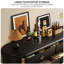 Buffet décoratif rétro en bois manufacturé noir-458659398