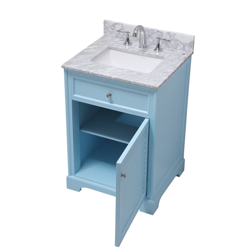 Ensemble de meuble-lavabo simple 24 po Closter, Bleu poudré