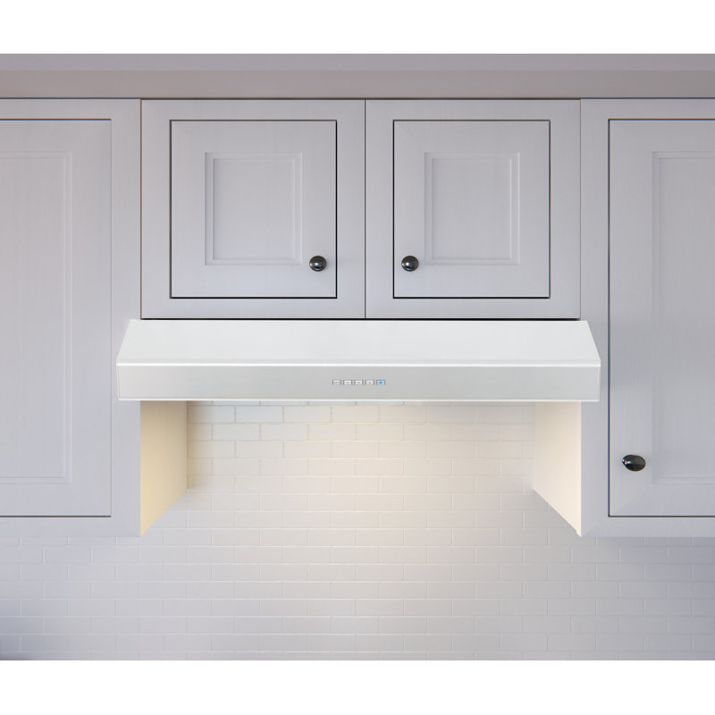 Zephyr Breeze II 36 in. 400 CFM Under Cabinet Range Hood with LED Lights, White