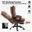 Fauteuil inclinable luxueux en cuir
