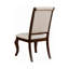 Ensemble de 2 chaises de salle à manger rembourrées en tissu-549692807