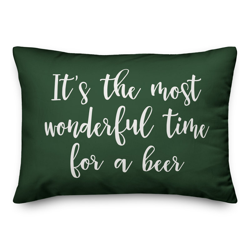  c'est le moment le plus merveilleux pour un coussin lombaire à bière, Vert foncé