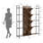 Industrial Tree Bookshelf, 5 Tier Tall Storage Rack With Open Shelves, Large  Bookcase Organizer For Bedroom Living Room Office