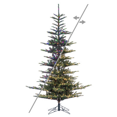 Alberta Spruce Artificial Pre-Lit Christmas Tree with 250 LED Color Changing 3mm Low Voltage 6 Function Wide Angle Coaxial Lights