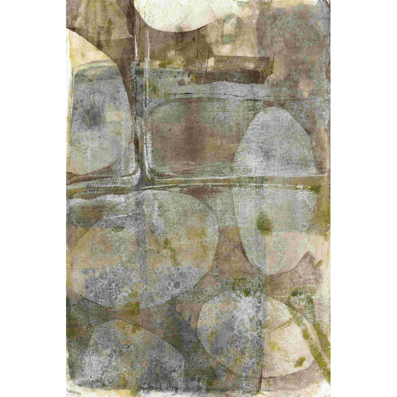 River Rock III by Jennifer Goldberger - Wrapped Canvas Painting, 18" H x 12" W  