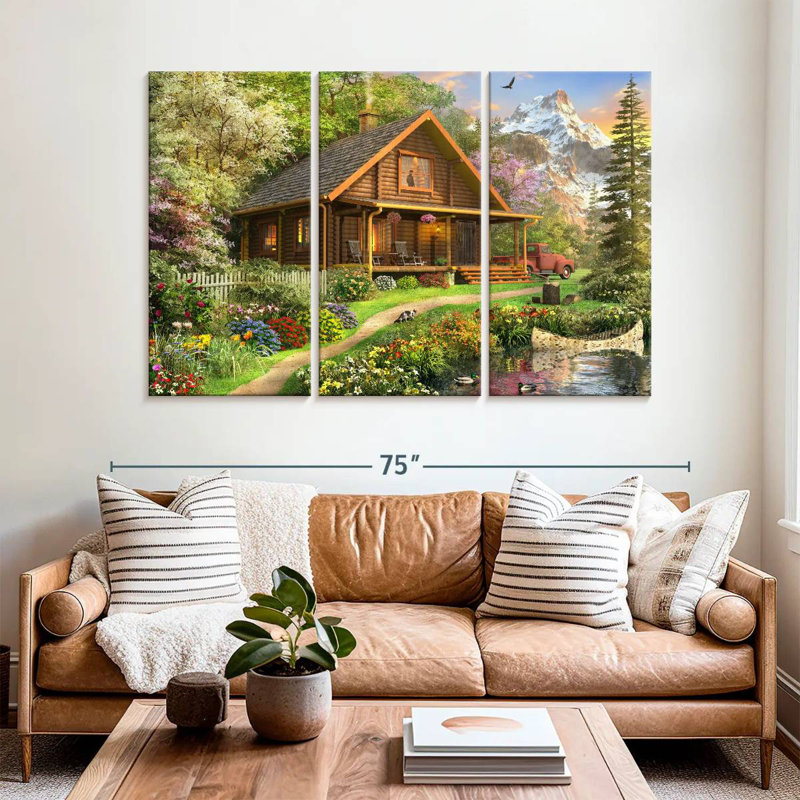 Lilie Log Cabin Home, H 42 po x l 65 po