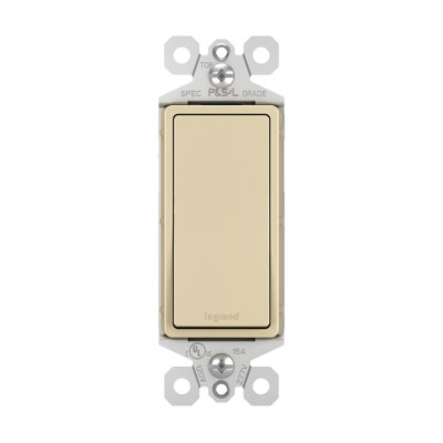 Radiant 15-Amp 3-Way Decorator Rocker Light Switch