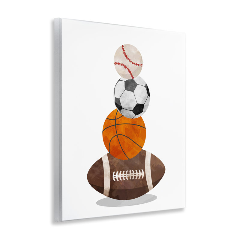 Plaque murale «Sports Ball Bunch», conception par Christine Simpson Art