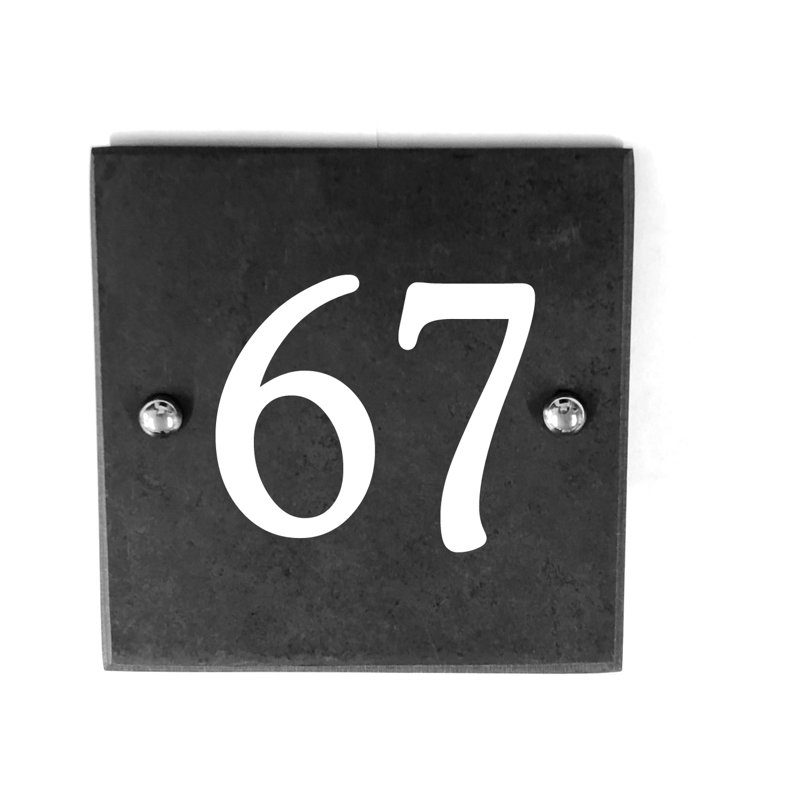 Monomoy 15cm H Slate House Number