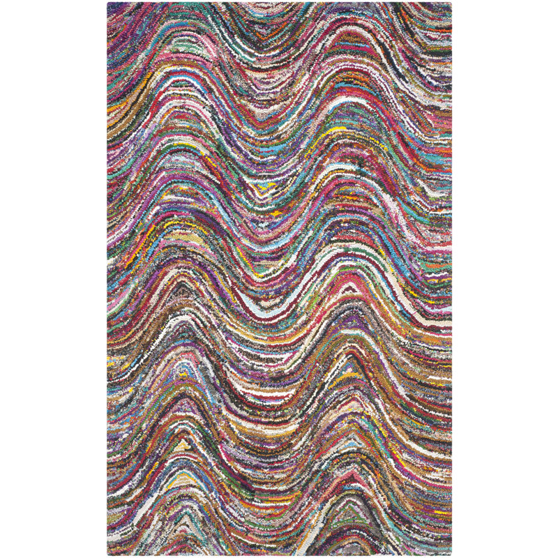 Anaheim Hand Tufted Cotton Abstract Rug, Rectangle 10' x 14'