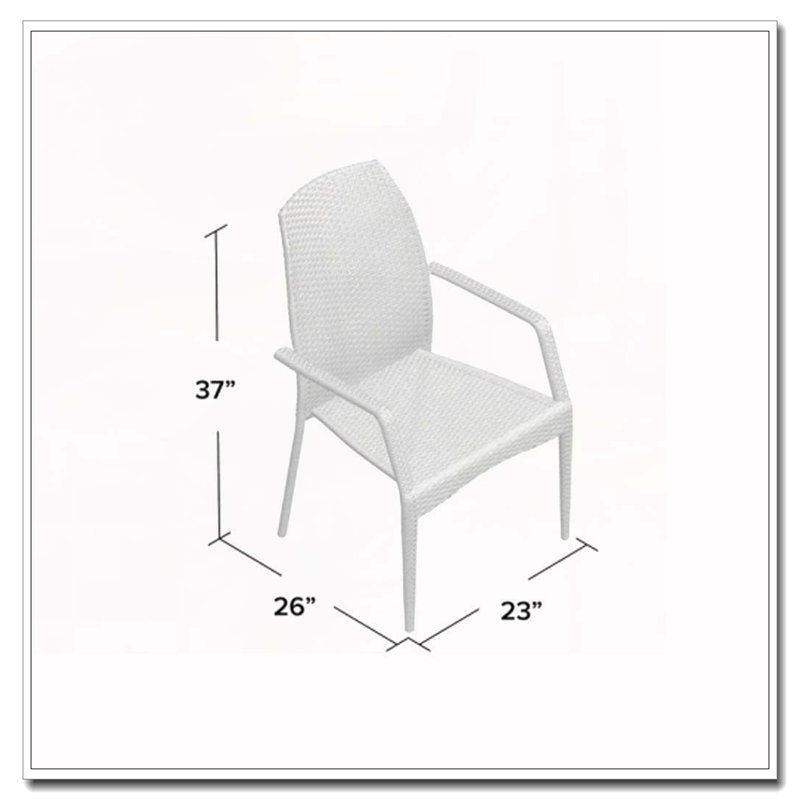 Chaises d'extérieur en osier