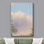 Nuage ciel paysage vert pastel arbres nature paysage Art moderne décor minimaliste calme rustique-101090391-101090392