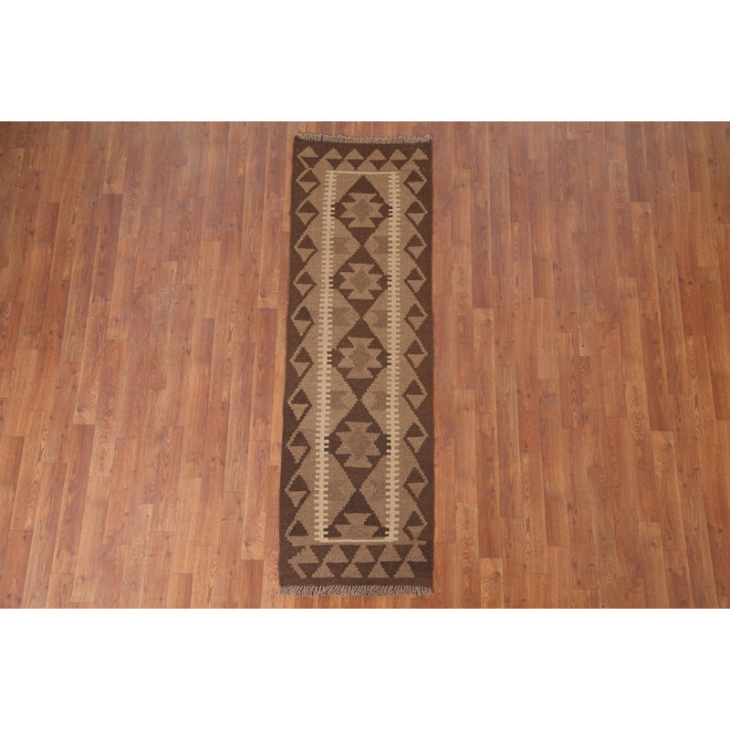 Tapis de couloir géométrique Kilim