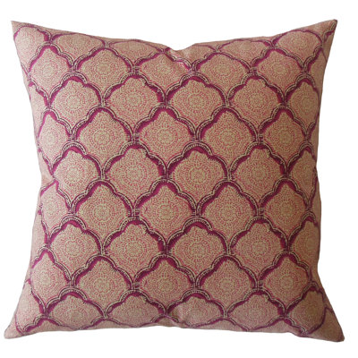Rahima Damask Feather Reversible Throw Pillow