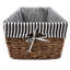 Panier de rangement rectangulaire en maïs tissé à la main - ensemble de 3 - Rayures bleu bébé-1448556921