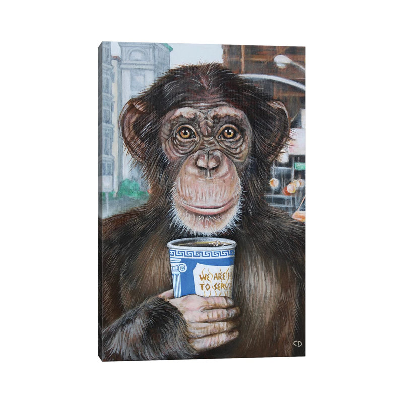 Morning Coffee by Cyndi Dodes - Wrapped Canvas Gallery-Wrapped Canvas Giclée, 20.32 cm H x 30.48 cm W