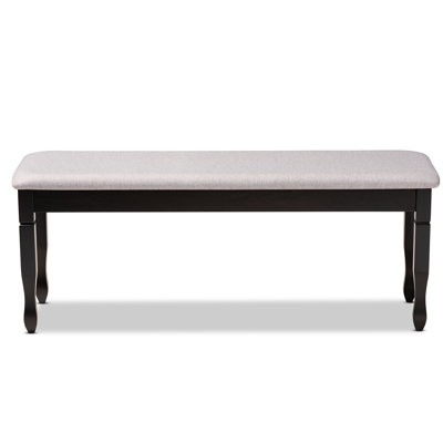 Polyester Blend Upholstered Bench