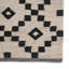 Byrne Geometric Handmade Flatweave Wool Black/Ivory Area Rug-161090695