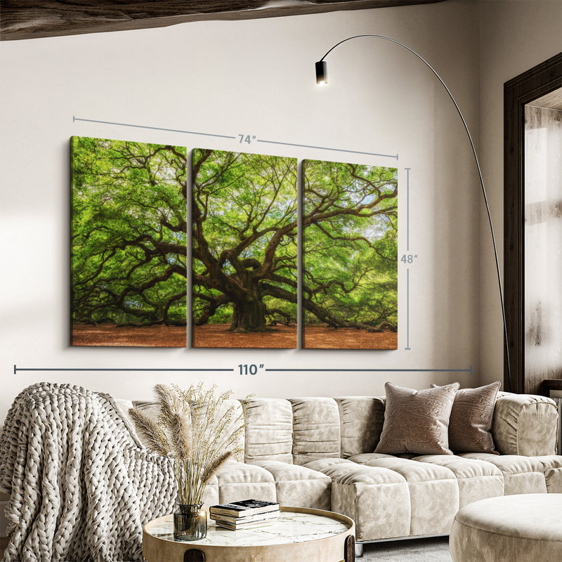 Nature 3 - Pieces, 48" H x 74" W x 1.25" D