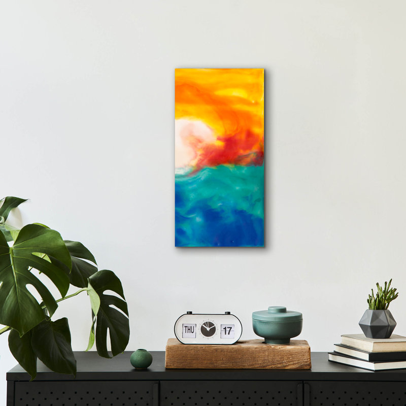 «Marsh Sunrise 2» par Alicia Ludwig, art mural en verre acrylique