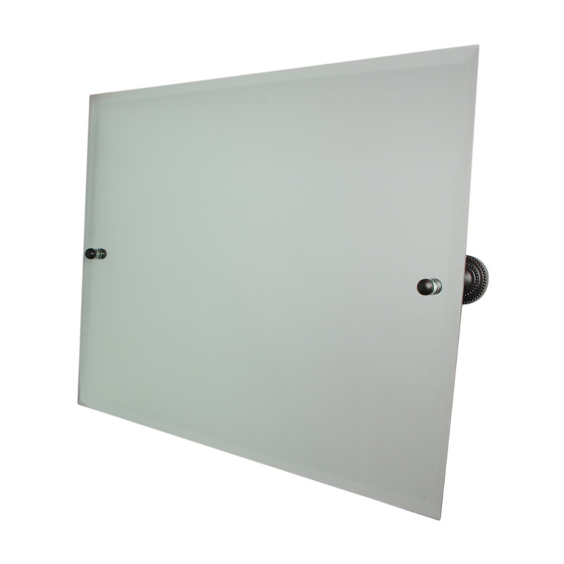 Metal Wall Mirror, Oil Rubbed Bronze, 26" H x 21" W
