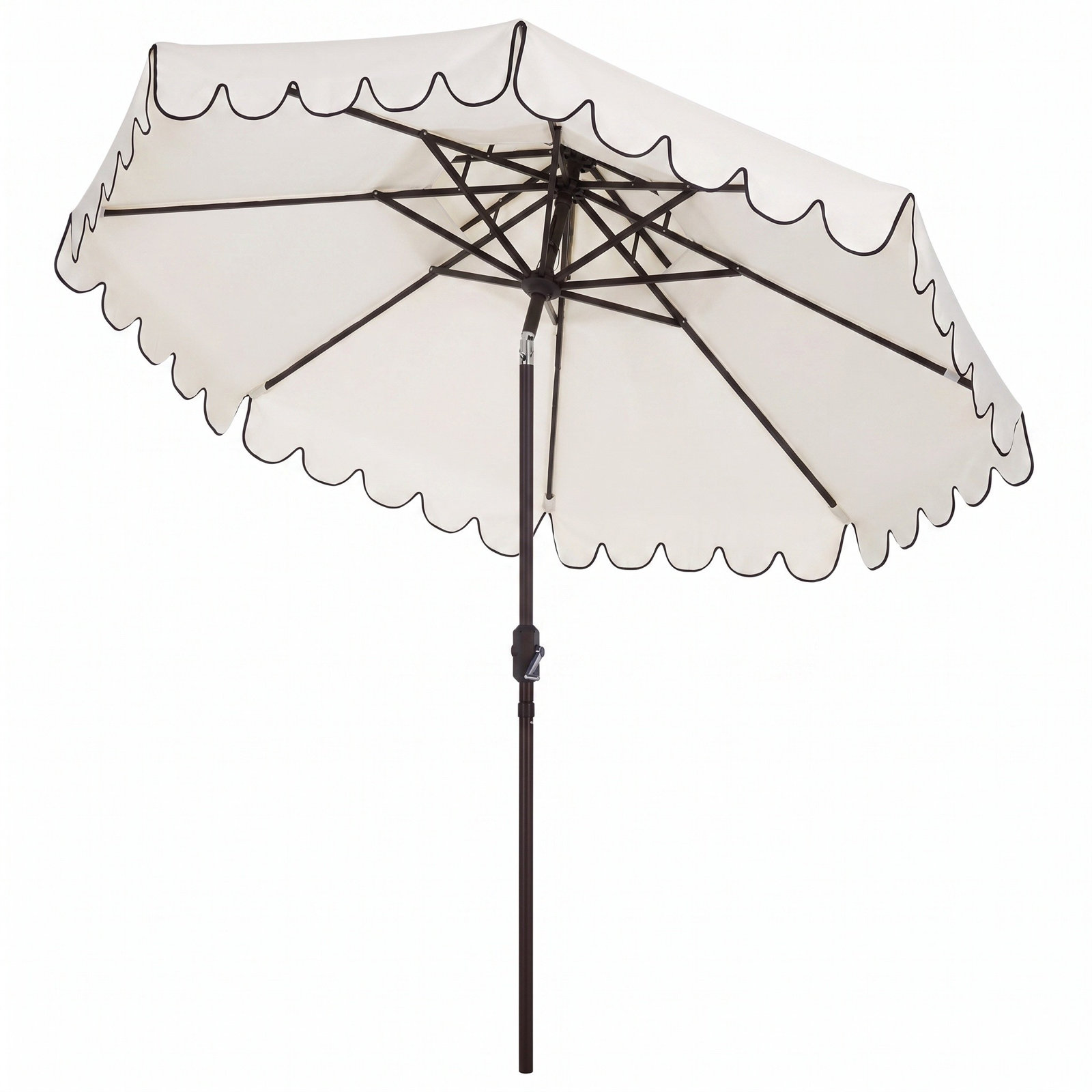 Teo 9' Umbrella, Ivory/White