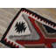 Bold Geometric Antique Native American Navajo Flat Woven Rug