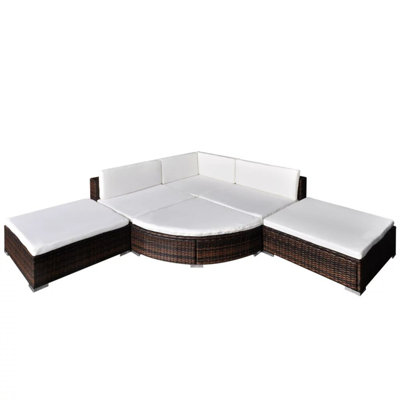 Romine 27.4" Wide Square Patio Sectional Set with Cushions