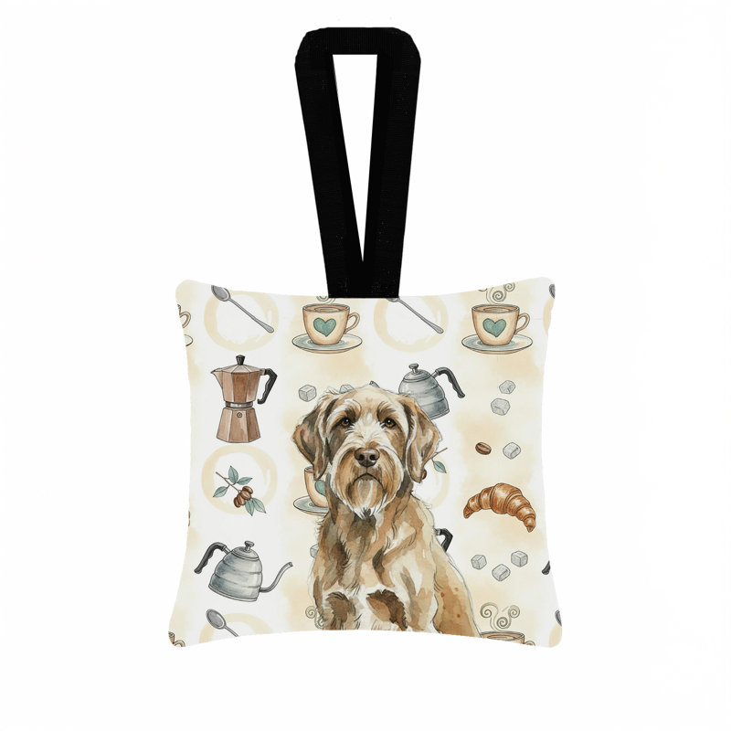 Ornement carré en tissu Spinone Italiano, Spinone