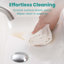 Lavabo de salle de bain à surface solide intégré de 36 pouces en blanc brillant avec trop-plein - Conception de lavabo sans couture moderne
