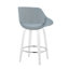 Tabouret de comptoir en tissu à hauteur fixe de 26 po Najrin avec pieds en bois courbé et repose-pieds rond (ensemble de 2)-1010582431-1023789704-1023789813