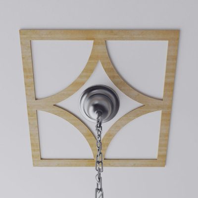 Médaillon de plafond 22 "x 22" x 14 1/8 "x T 1/4" Statesman