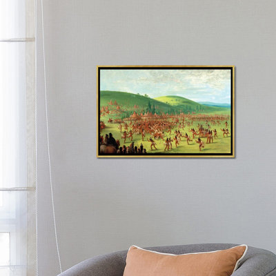 Indian Ball Game - Wall Art Print - Framed Canvas