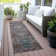 Machine Washable Indoor/Outdoor Xhevrie Gray Rug