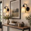 Applique murale moderne 1 lumière 9,8 pouces 9,8 po
