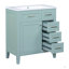 Ensemble de meuble-lavabo 30 po avec lavabo, armoire de salle de bain avec tiroirs, structure solide et panneau de fibres à densité moyenne-1262780403