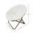 Cozy Faux Fur Saucer Chair – 300 LBS, Spill-Resistant Moon Chair, No Assembly, Floor-Safe for Dorm, Bedroom & Apartment(Grey)-270582288